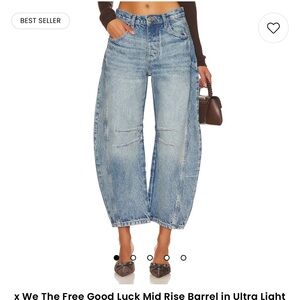 Free people barrel jeans